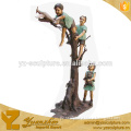 Landscape Children Bronze Statues GBFN-C049A